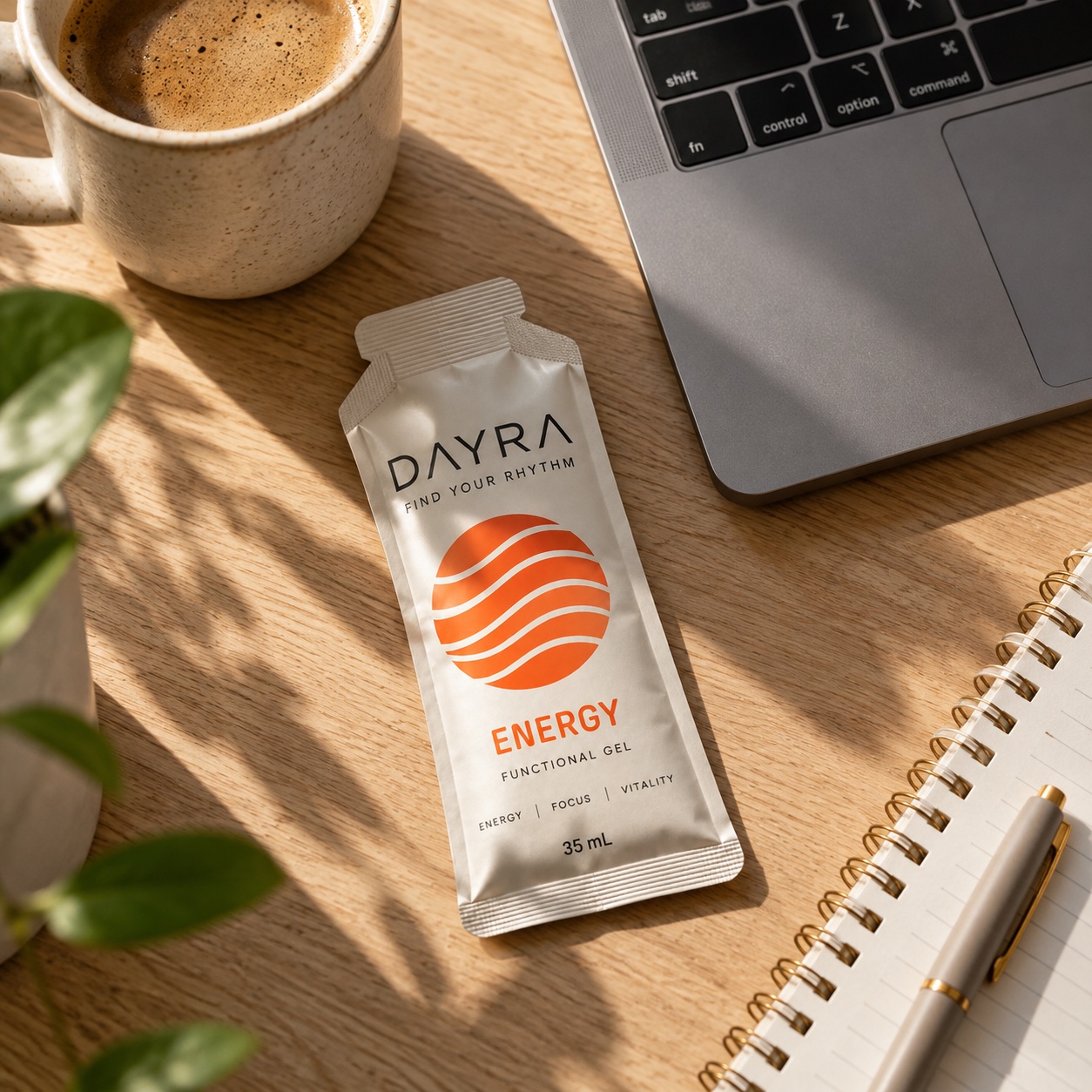 DAYRA ENERGY on an office desk